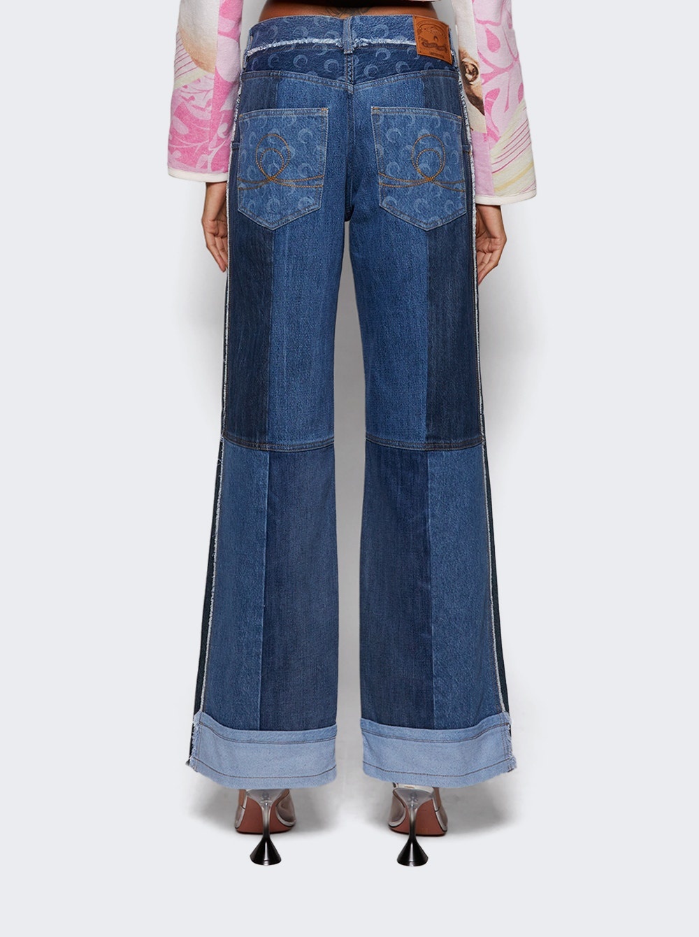 Regenerated Denim Straight Leg Pants Navy - 5