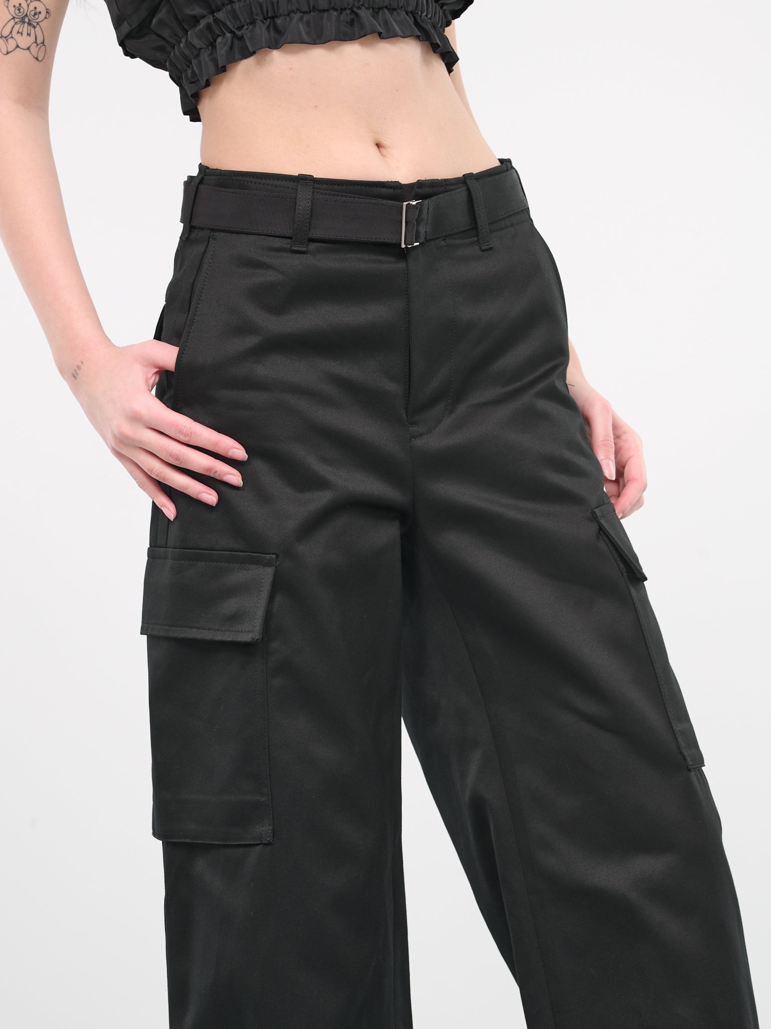 Belted Cargo Pants - 4