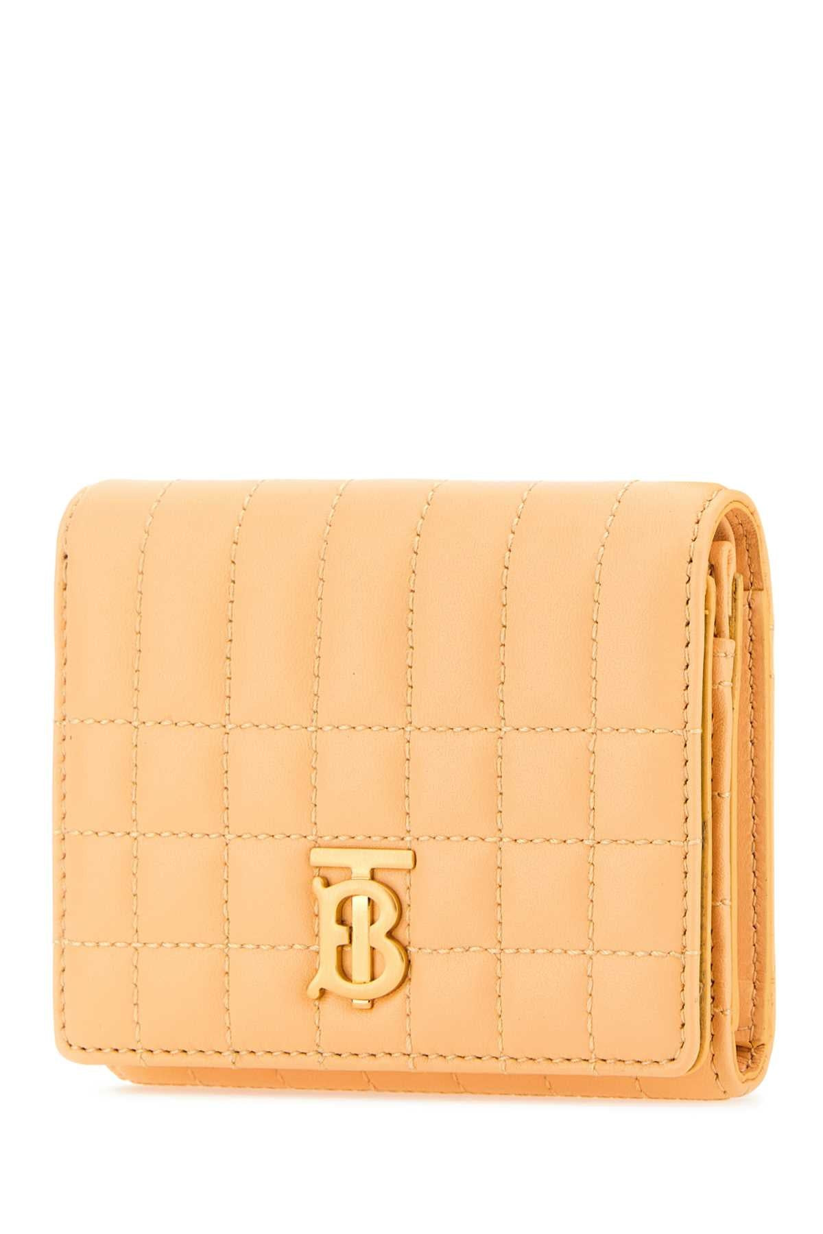 Burberry Women Peach Leather Small Lola Wallet - 2