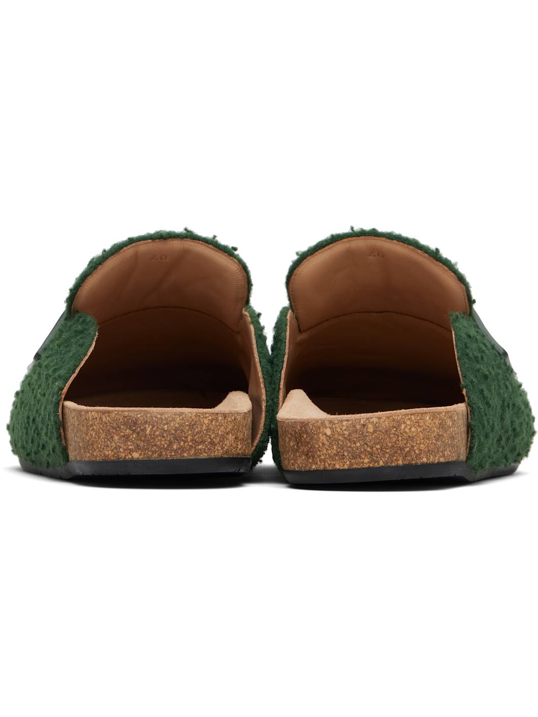 Green Felt Loafers - 2