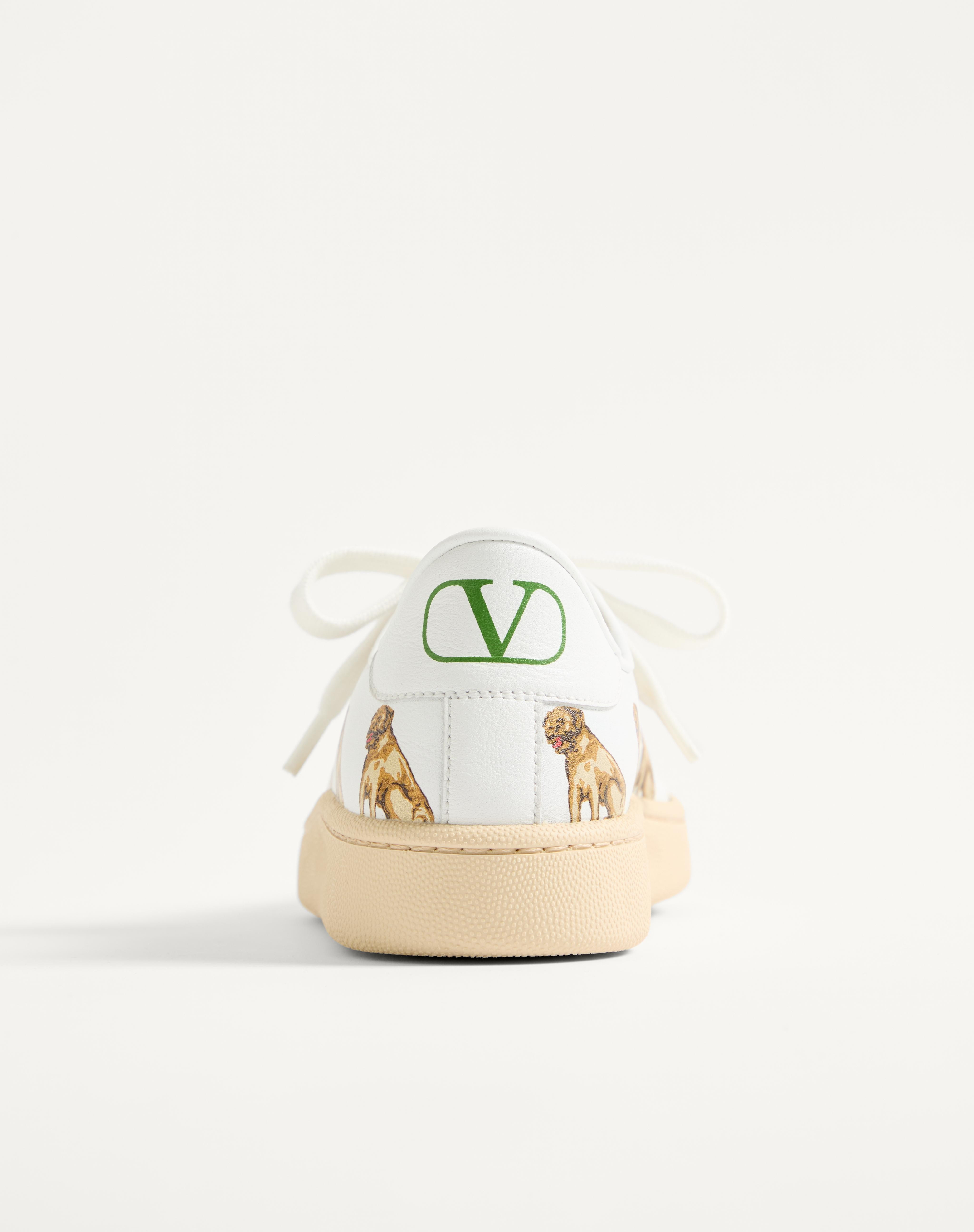 ROYCO SNEAKER IN NAPPA CALFSKIN WITH PETIT CHARLES PATTERN - 8