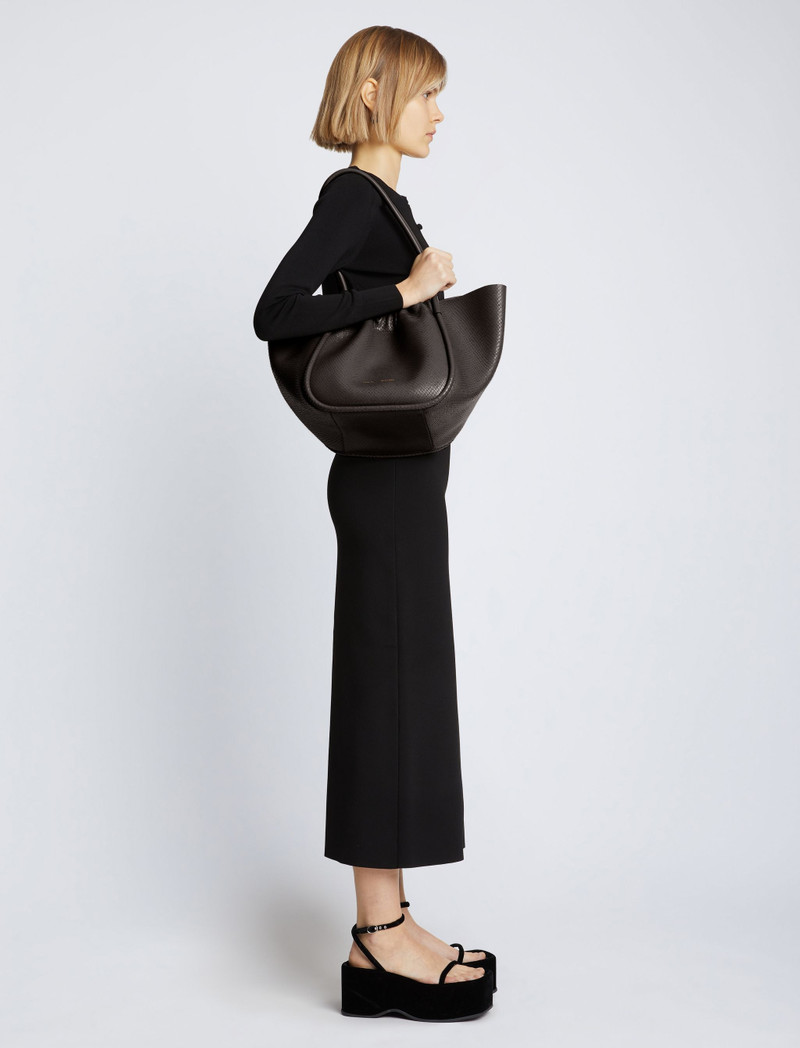 Proenza Schouler Carved Python Large Ruched Tote outlook