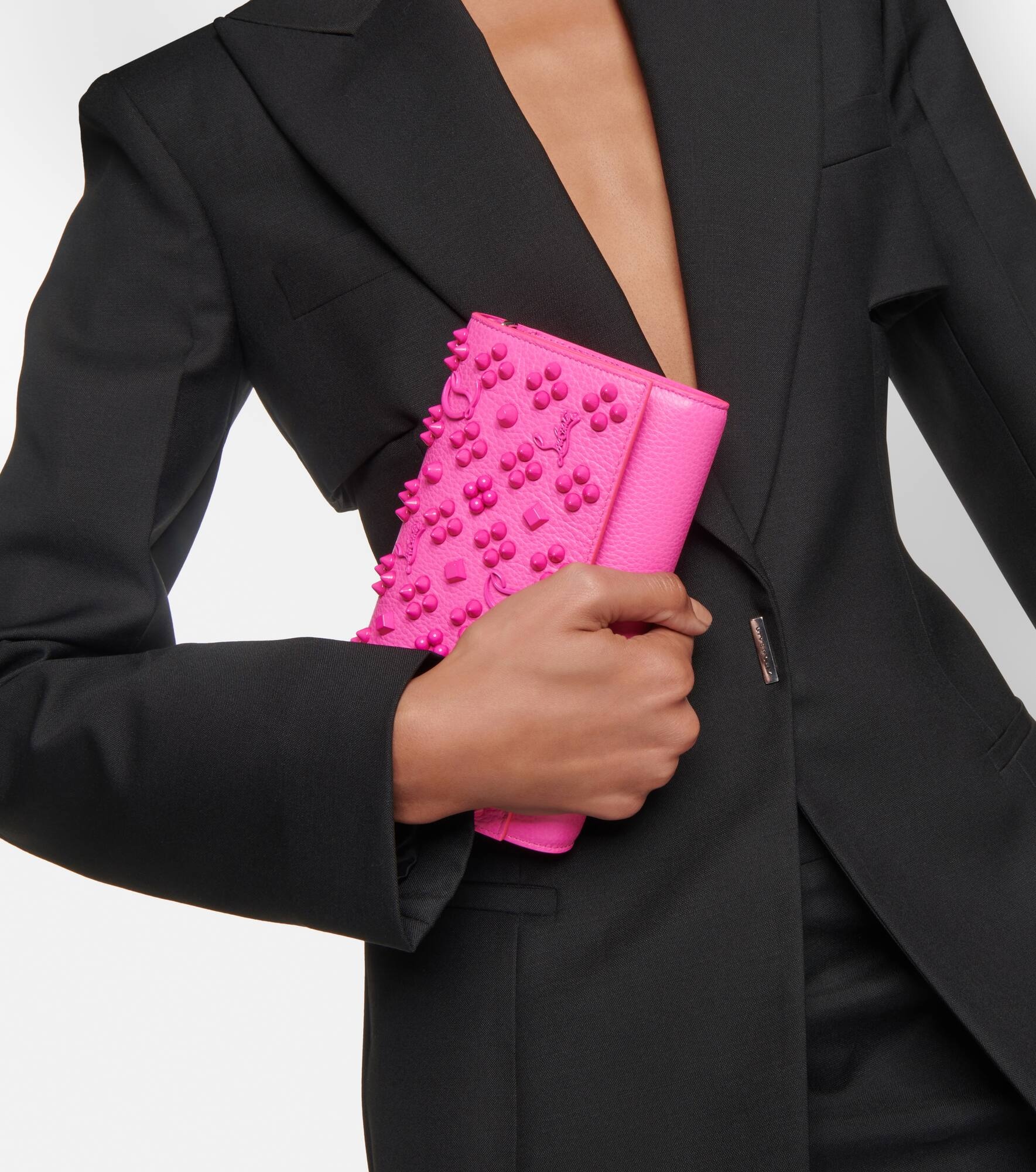 Paloma embellished leather wallet on chain - 7