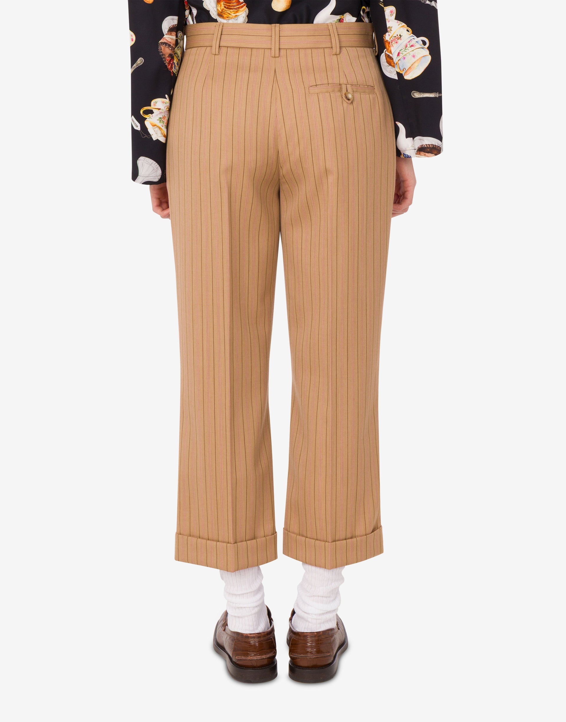 WOOL CROP PANTS - 3