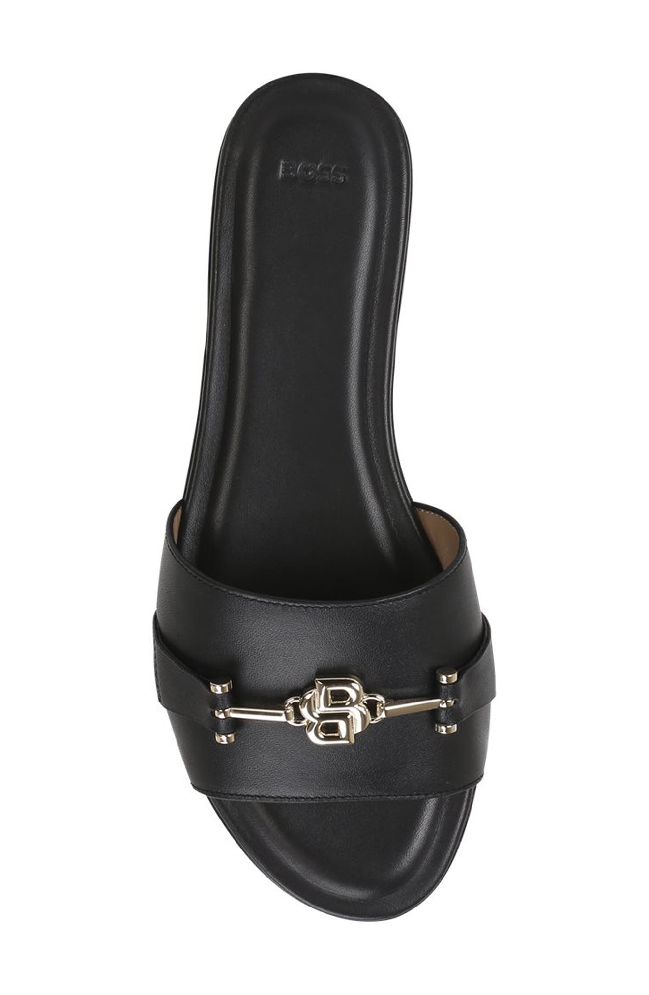 BOSS Emberlyn Slide Sandal in Black at Nordstrom - 3