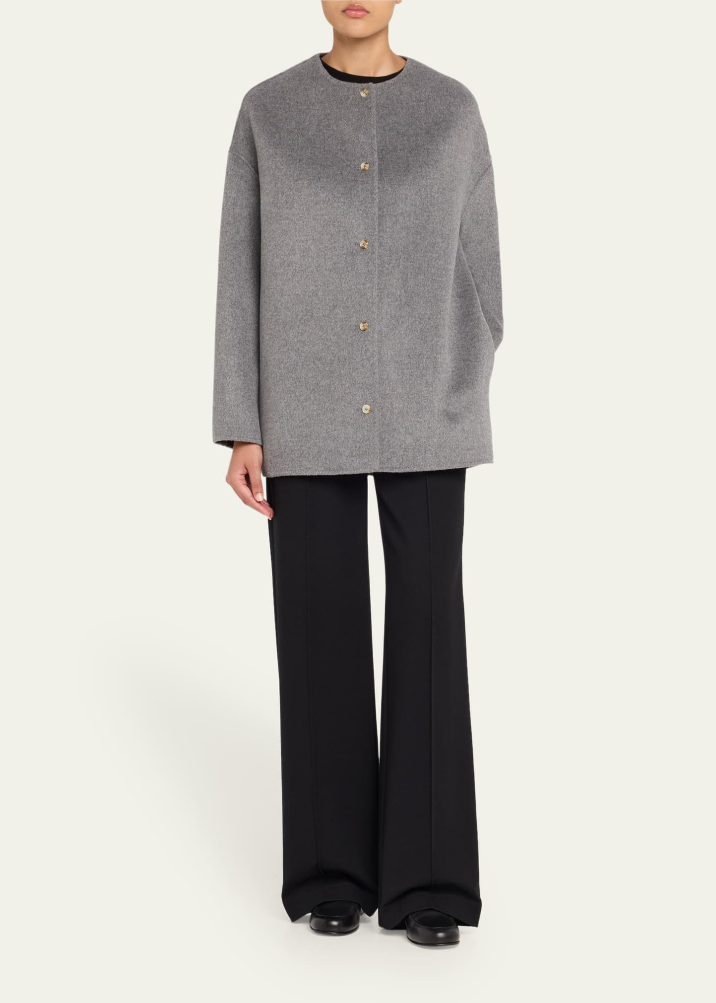 Dunne Single-Breasted Wool-Cashmere Coat - 2