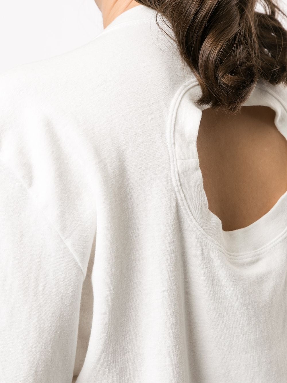 rear cut-out detail T-shirt - 5