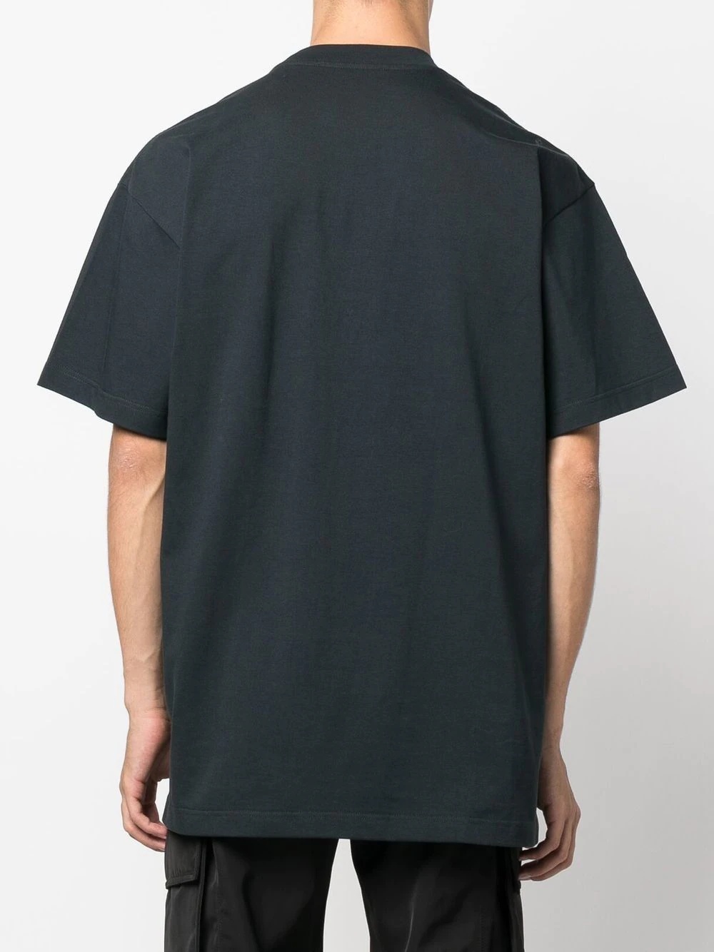 pleat-detail logo-print T-shirt - 5