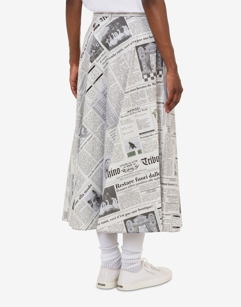 PRINTED COTTON POPLIN SKIRT 3