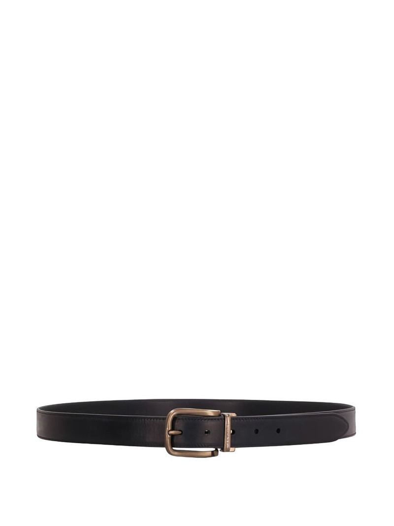 buckled leather belt 1