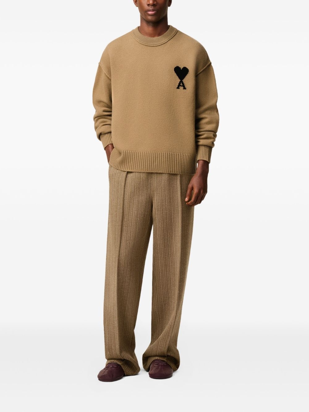 heart crewneck sweater - 2