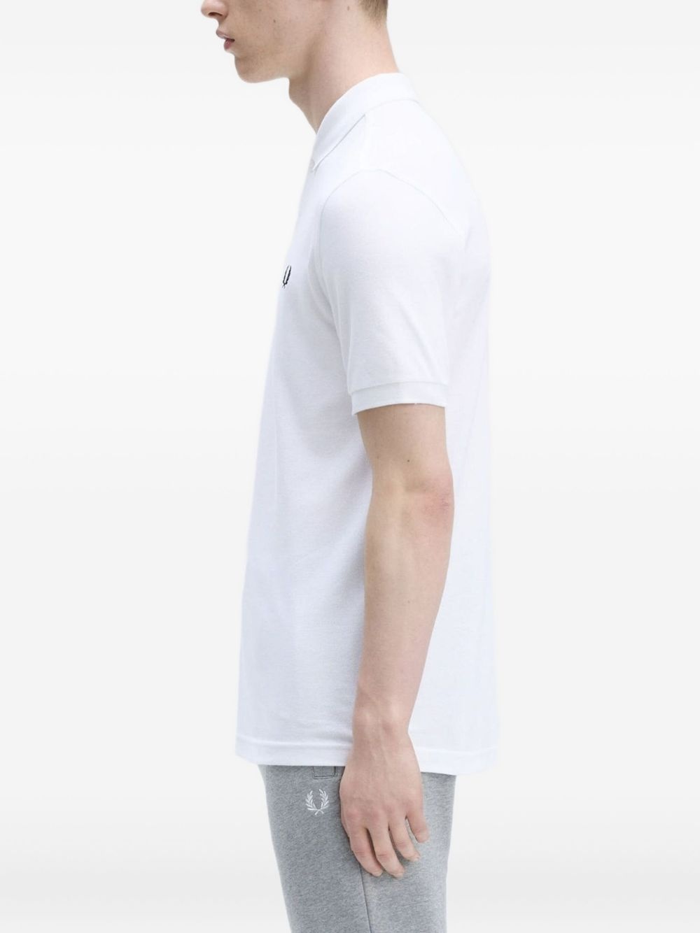logo-embroidered polo shirt - 4
