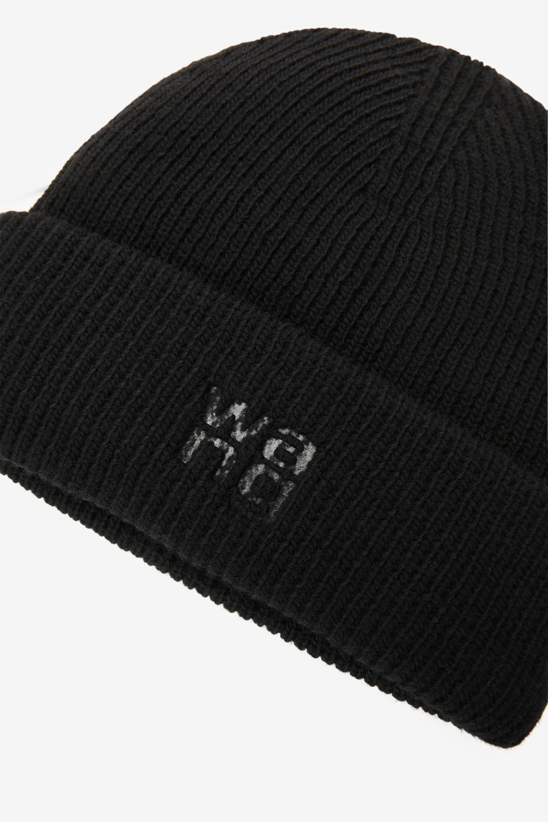 Alexander Wang Logo beanie in compact deboss outlook