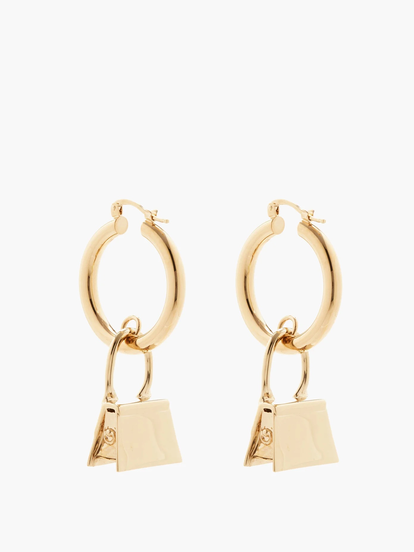 Chiquito bag-charm hoop earrings - 5