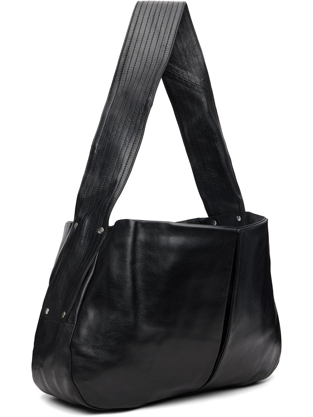 Black Box Pleat Leather Bag - 2