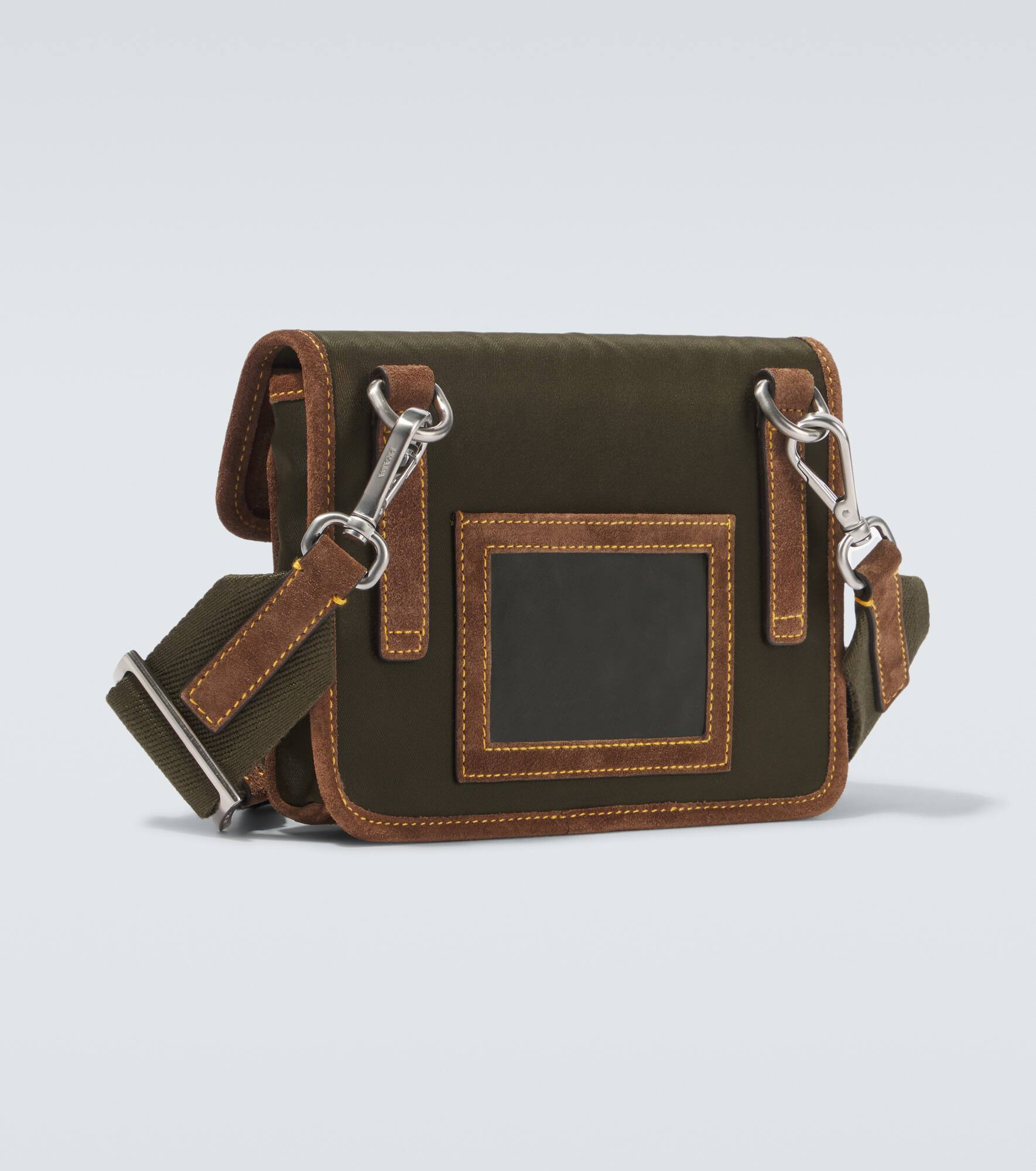 Re-Nylon suede-trimmed phone pouch - 5