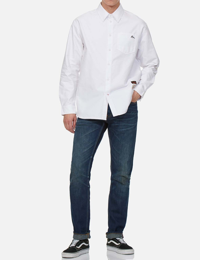 DISCHARGED CAMOUFLAGE DAICOCK INSERT SLIM STRAIGHT FIT JEANS #2010 4