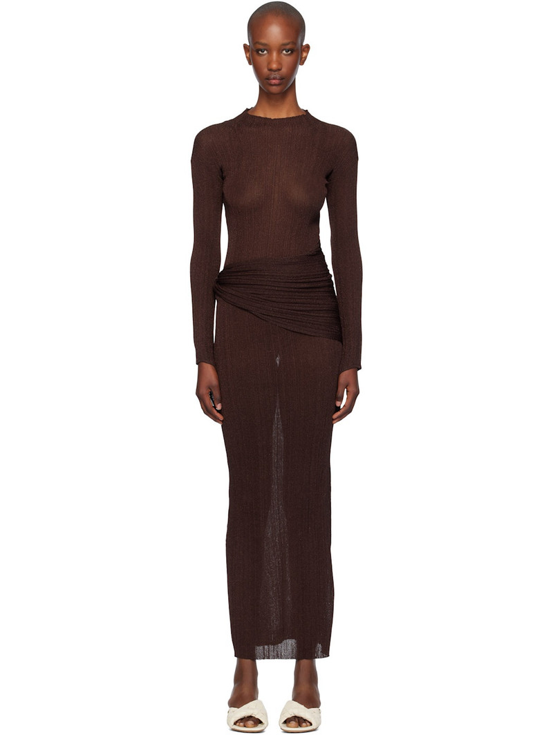 AYA MUSE Brown Steren Maxi Dress outlook