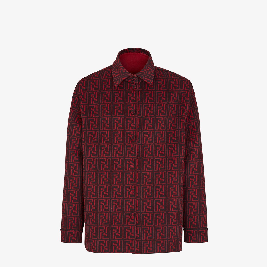 Red wool blouson - 4