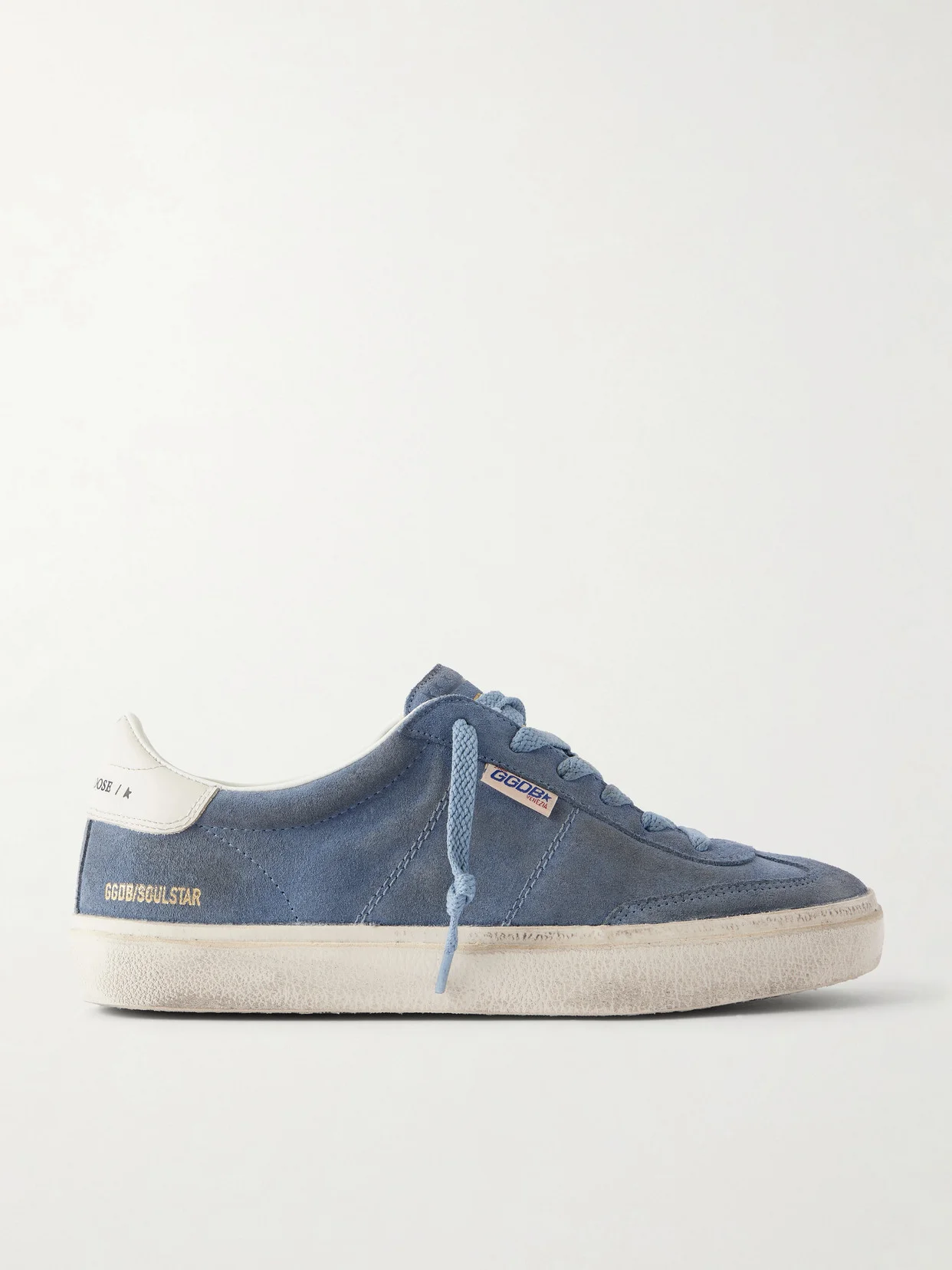 Soul-star Leather-trimmed Suede Sneakers - 1