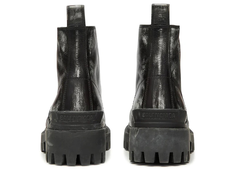 BALENCIAGA Balenciaga Strike Ankle Boots Black Leather outlook