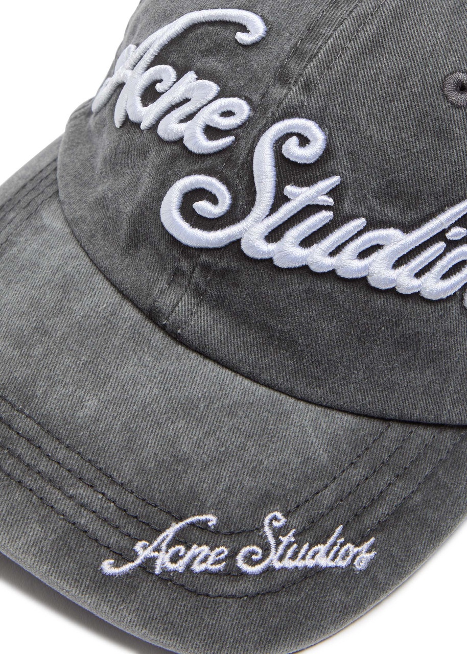 Acne Studios Carliy Tourist Logo-embroidered Cotton cap - 3