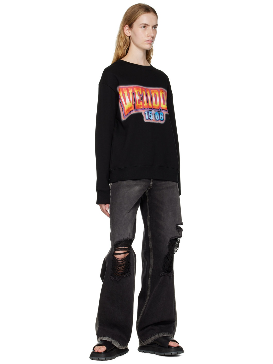 Black Crewneck Sweatshirt - 4