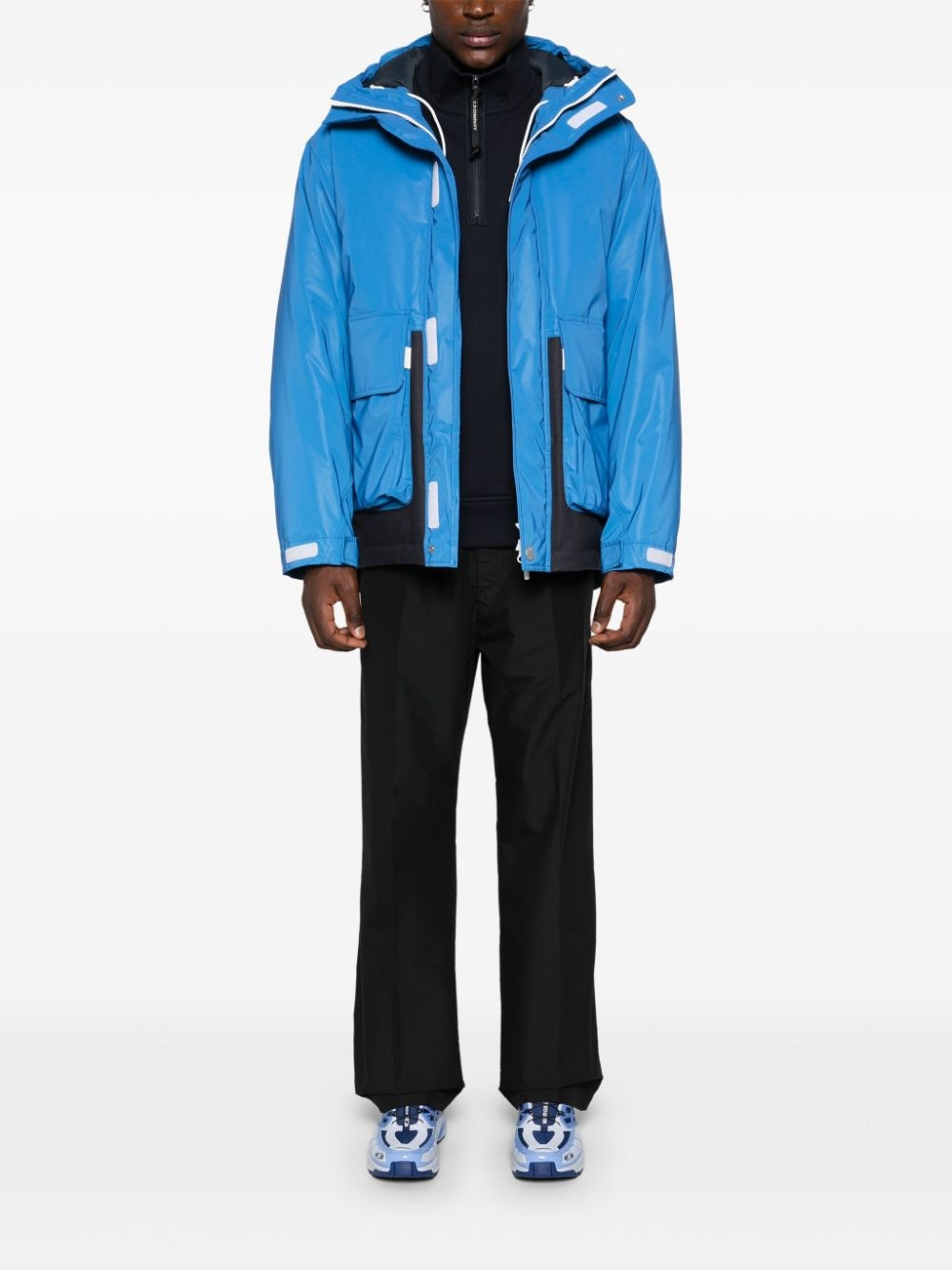 logo-print padded jacket - 2