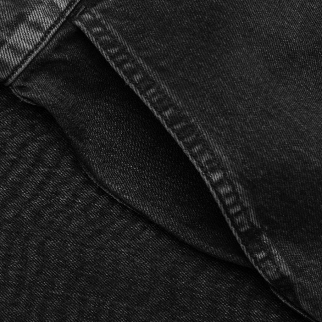 DENIM LOGO CARGOS - CHARCOAL WASH - 4