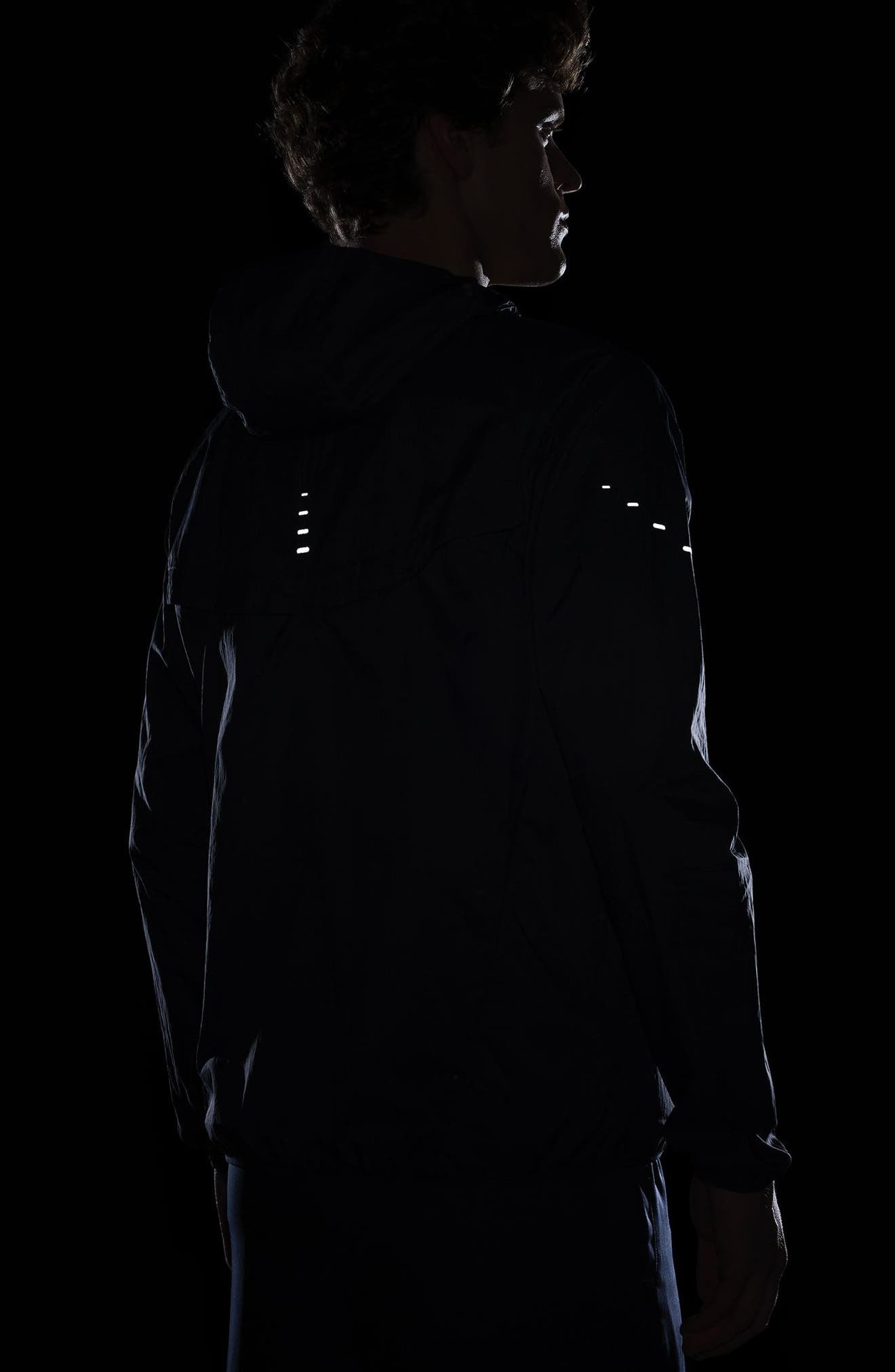 Nike Stride Dri-FIT UV Hooded Running Jacket in Thunder Blue at Nordstrom - 6