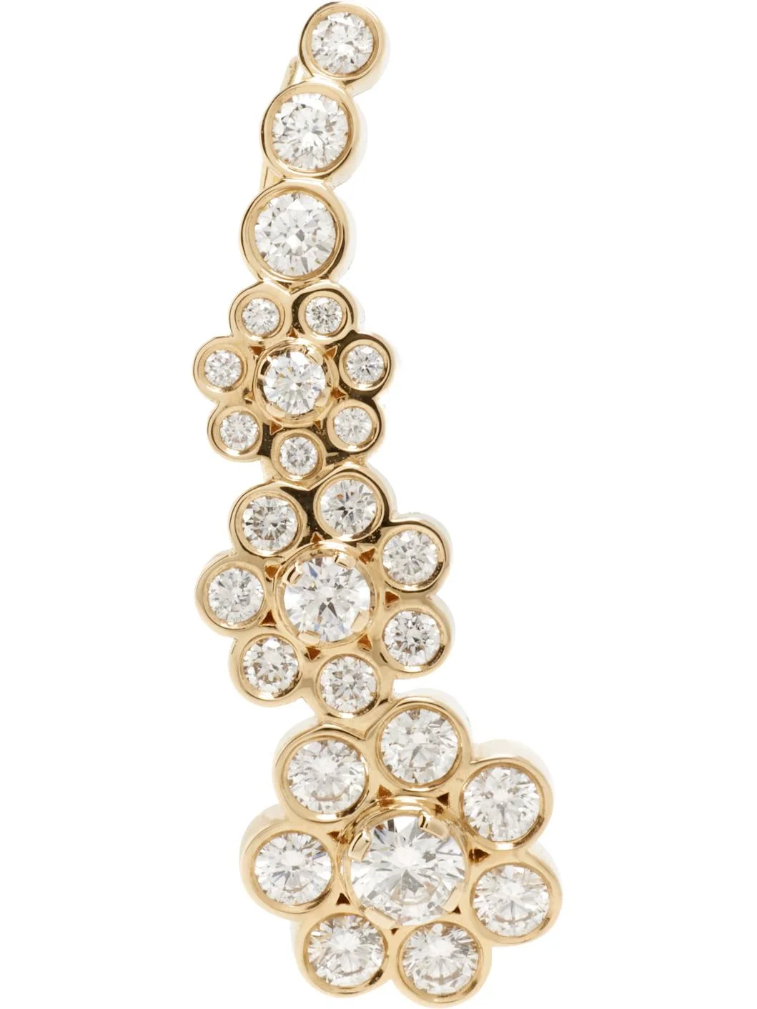 Croissant Fleur Single Earring - 1