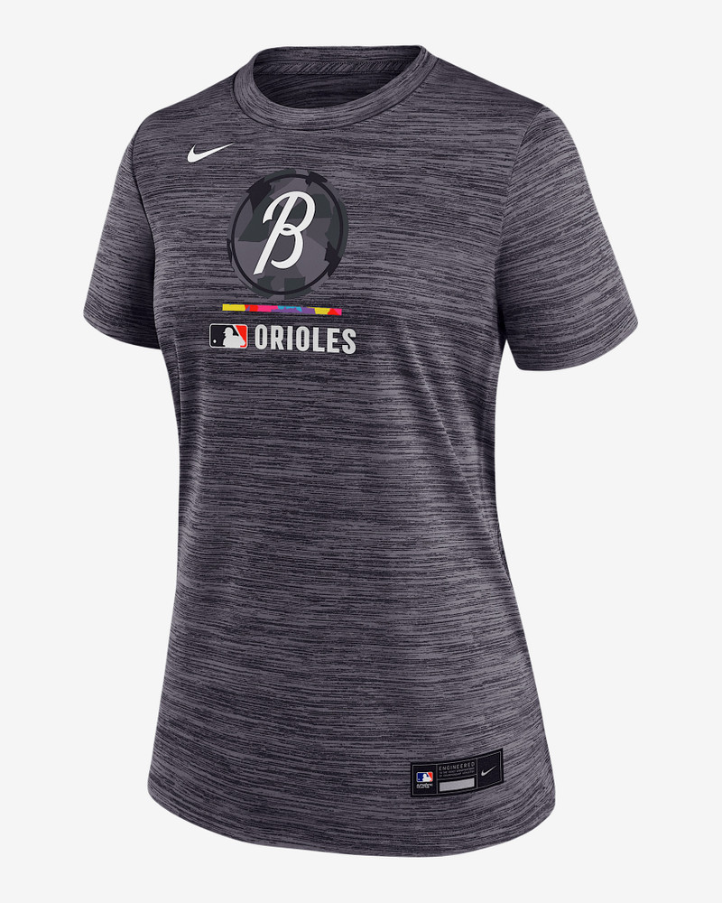 Baltimore Orioles Authentic Collection City Connect Velocity Women's Nike Dri-FIT MLB T-Shirt 1
