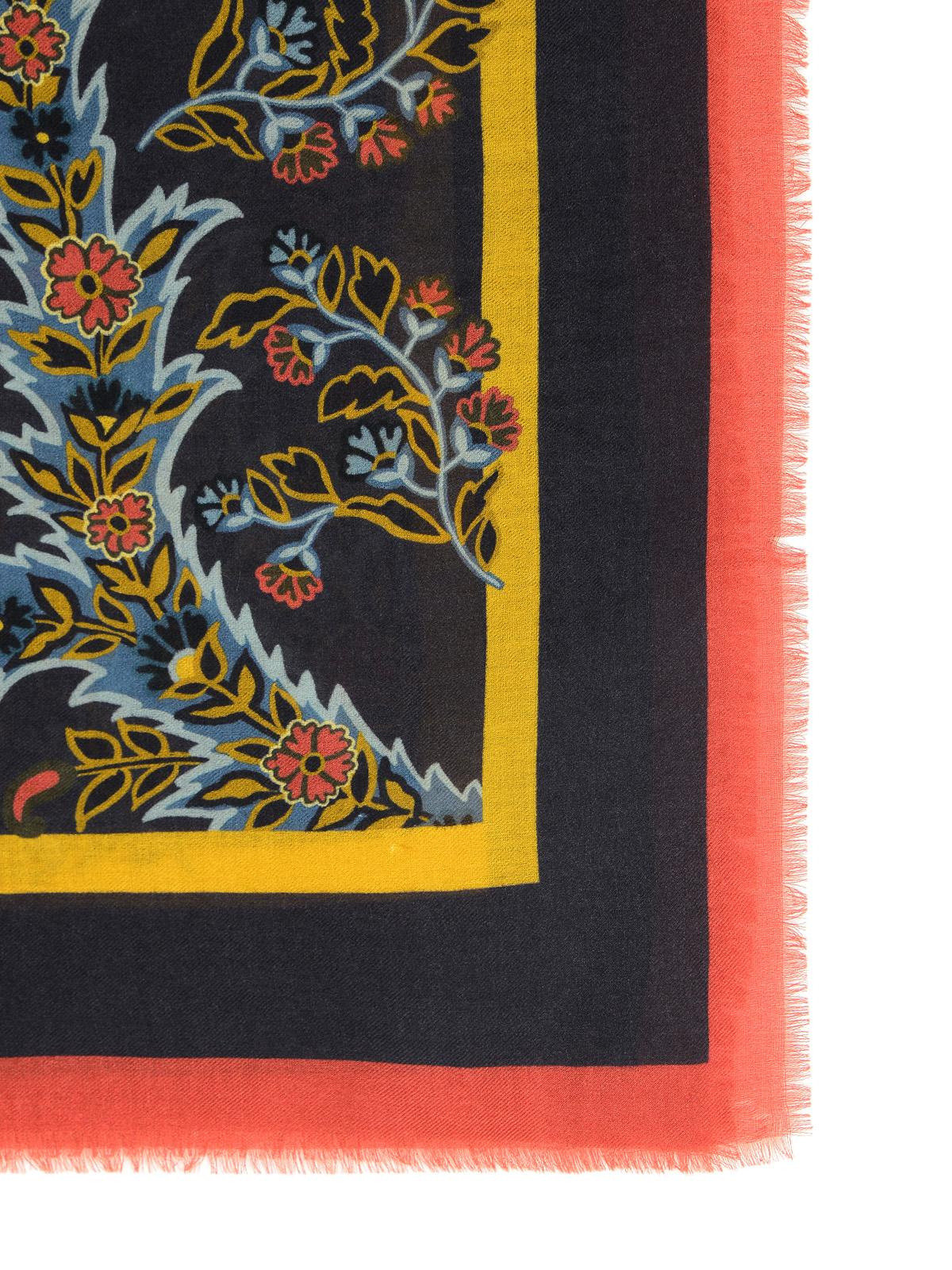 Etro Black Wool Blend Scarf Women - 3