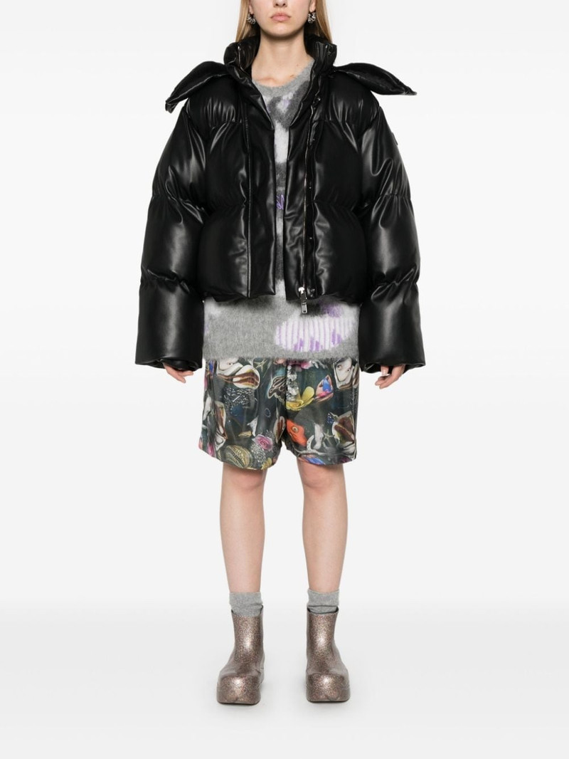 Stella McCartney faux-leather puffer jacket outlook