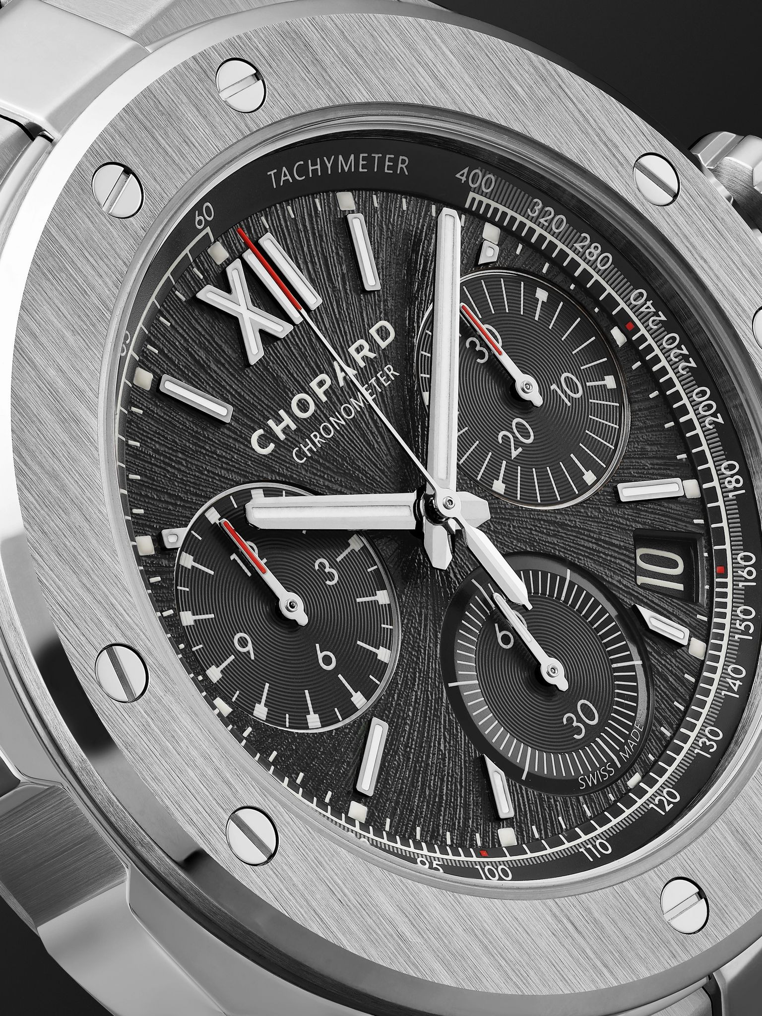 Alpine Eagle XL Chrono Automatic 44mm Lucent Steel Watch, Ref. No. 298609-3002 Black - 6