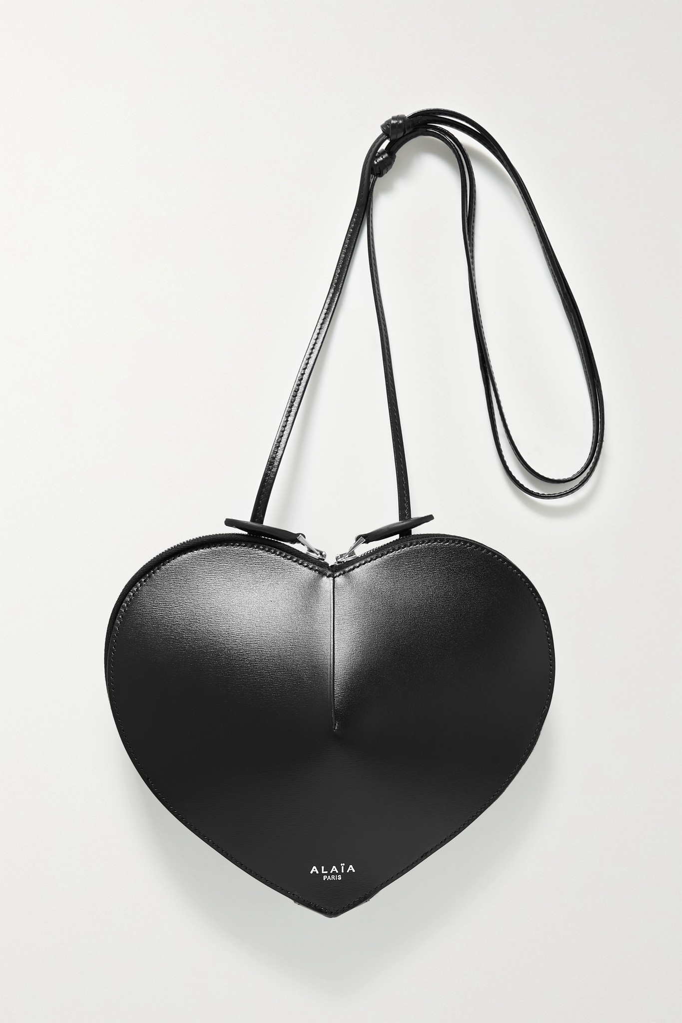 Shop Alaïa Heart Leather Shoulder Bag