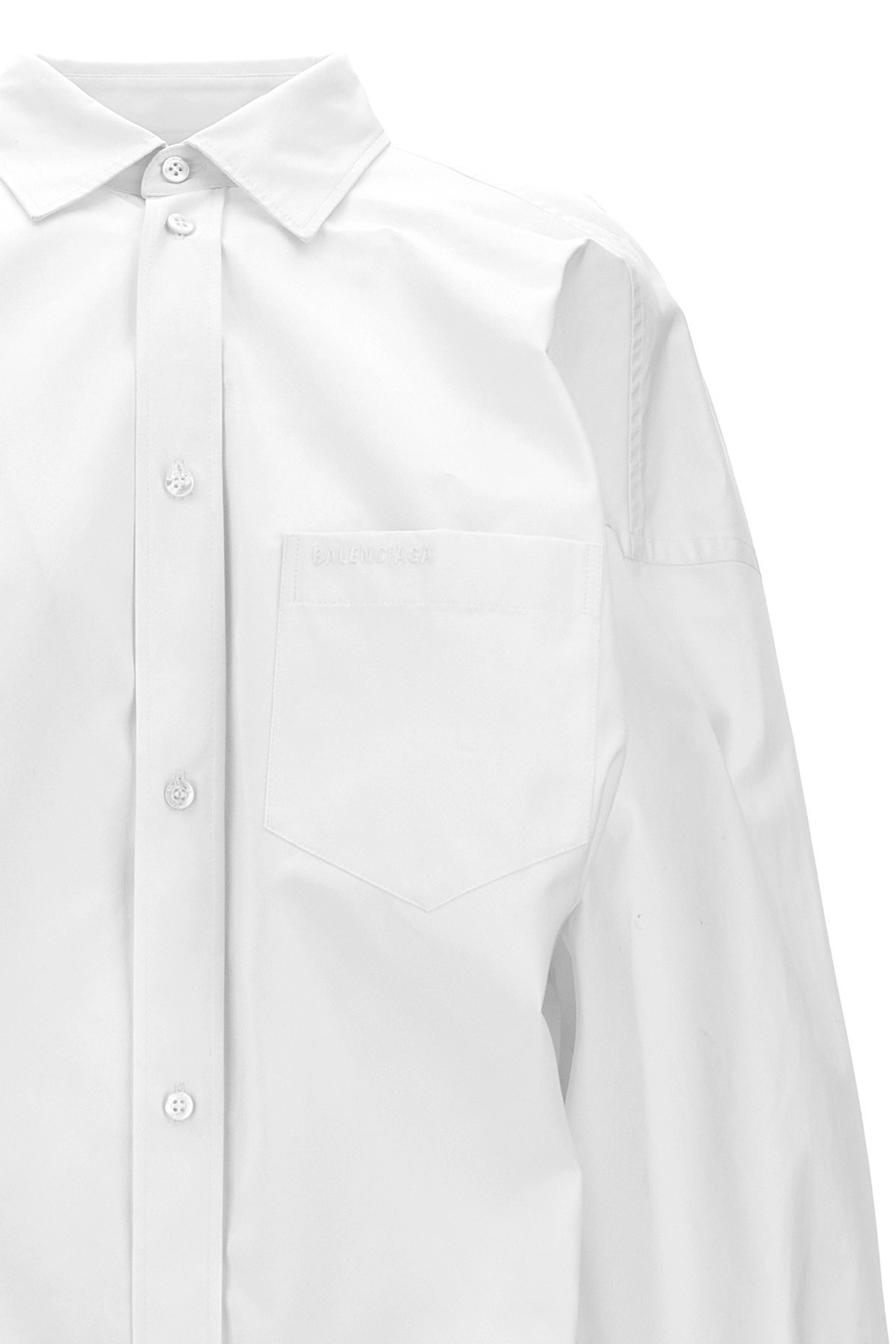 Asymmetric shirt with logo embroidery - 4