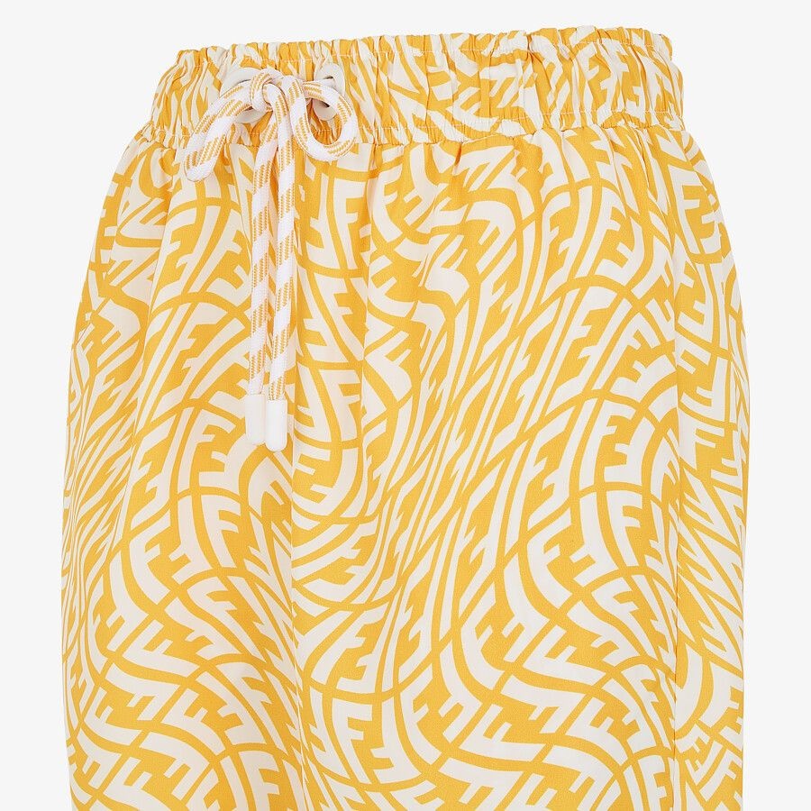 Yellow nylon trousers - 3
