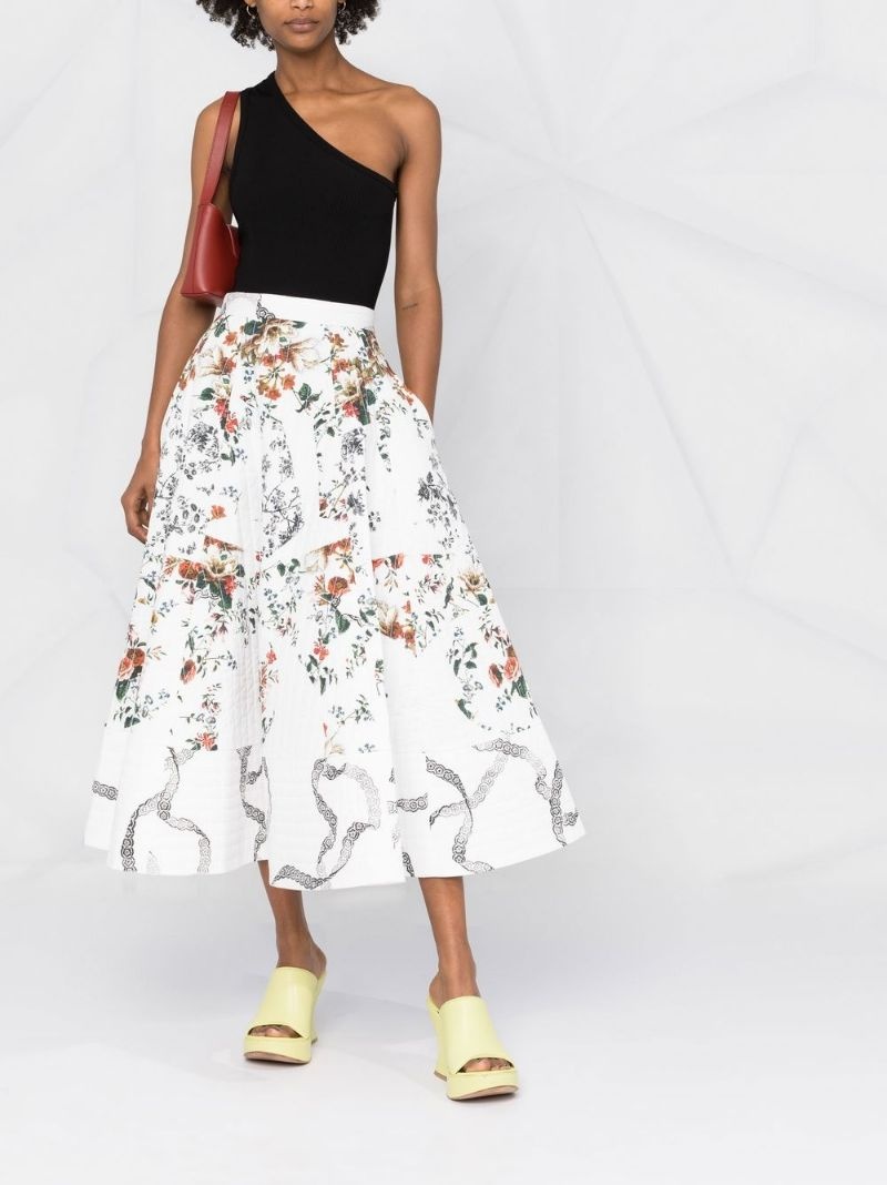 Judith floral midi skirt - 2