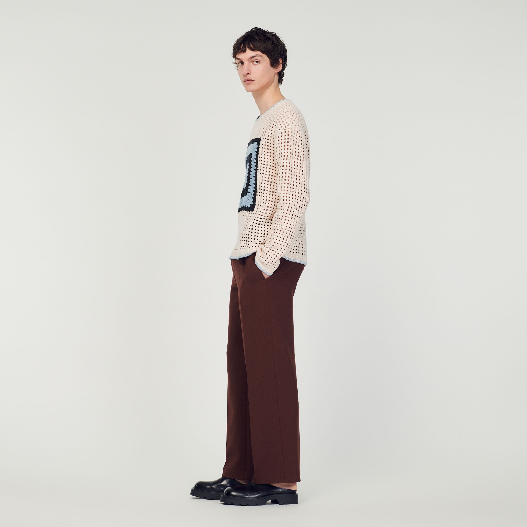 Crochet knit sweater - 7