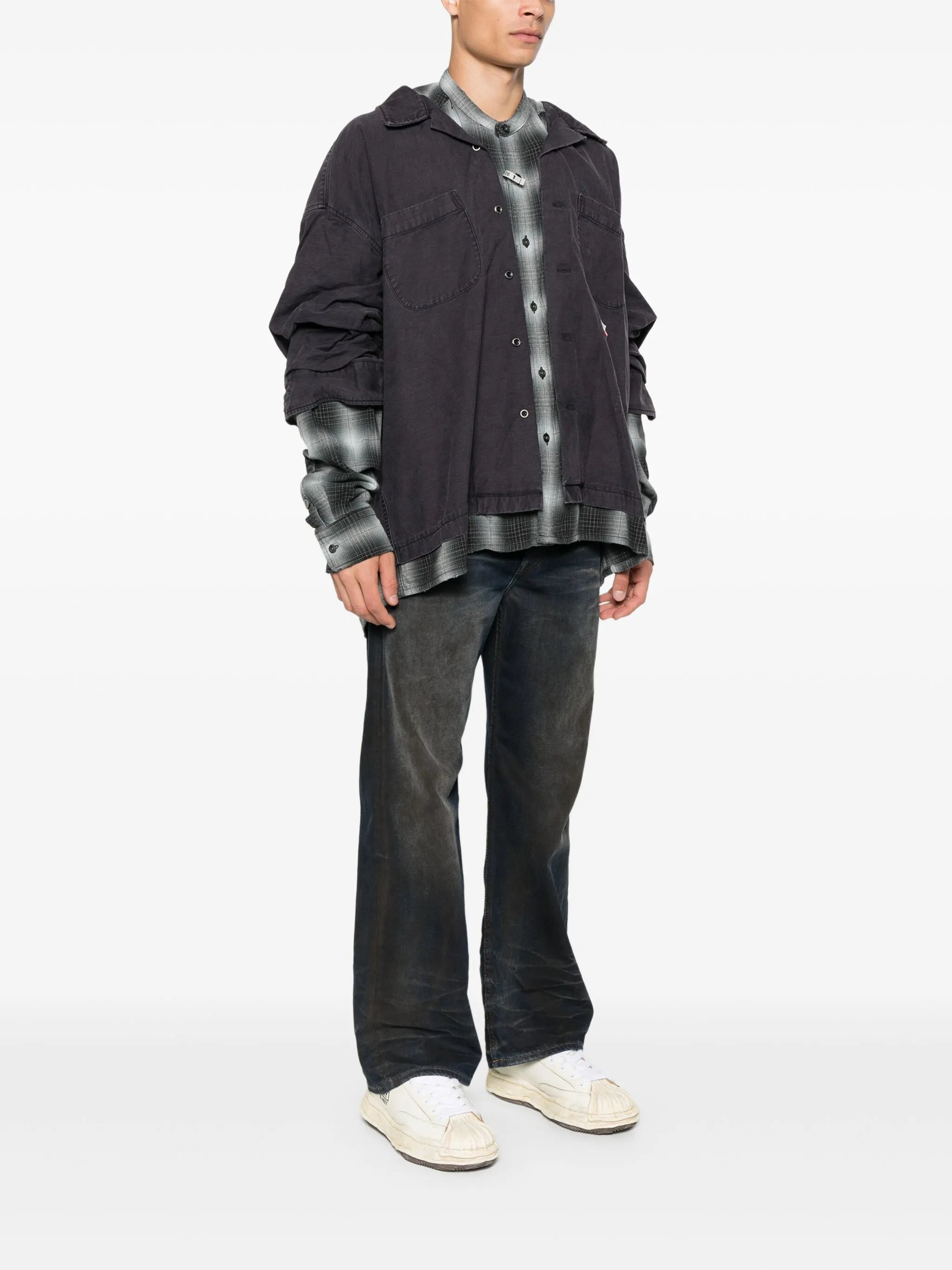 Maison Mihara Yasuhiro Layered Long Sleeve Jacket - 5