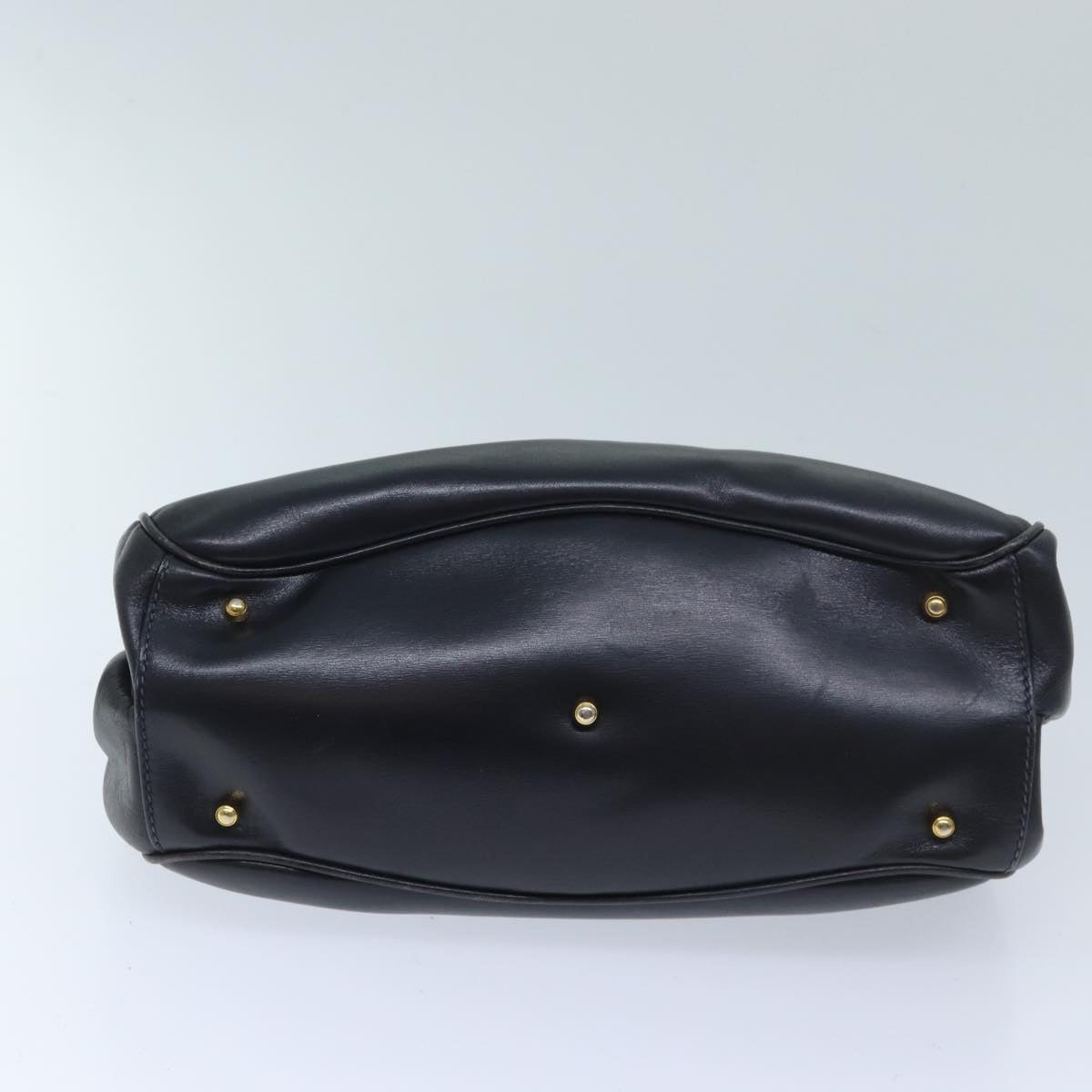 GUCCI Ready Lock Hand Bag Leather Navy 000 406 000 406 - 5