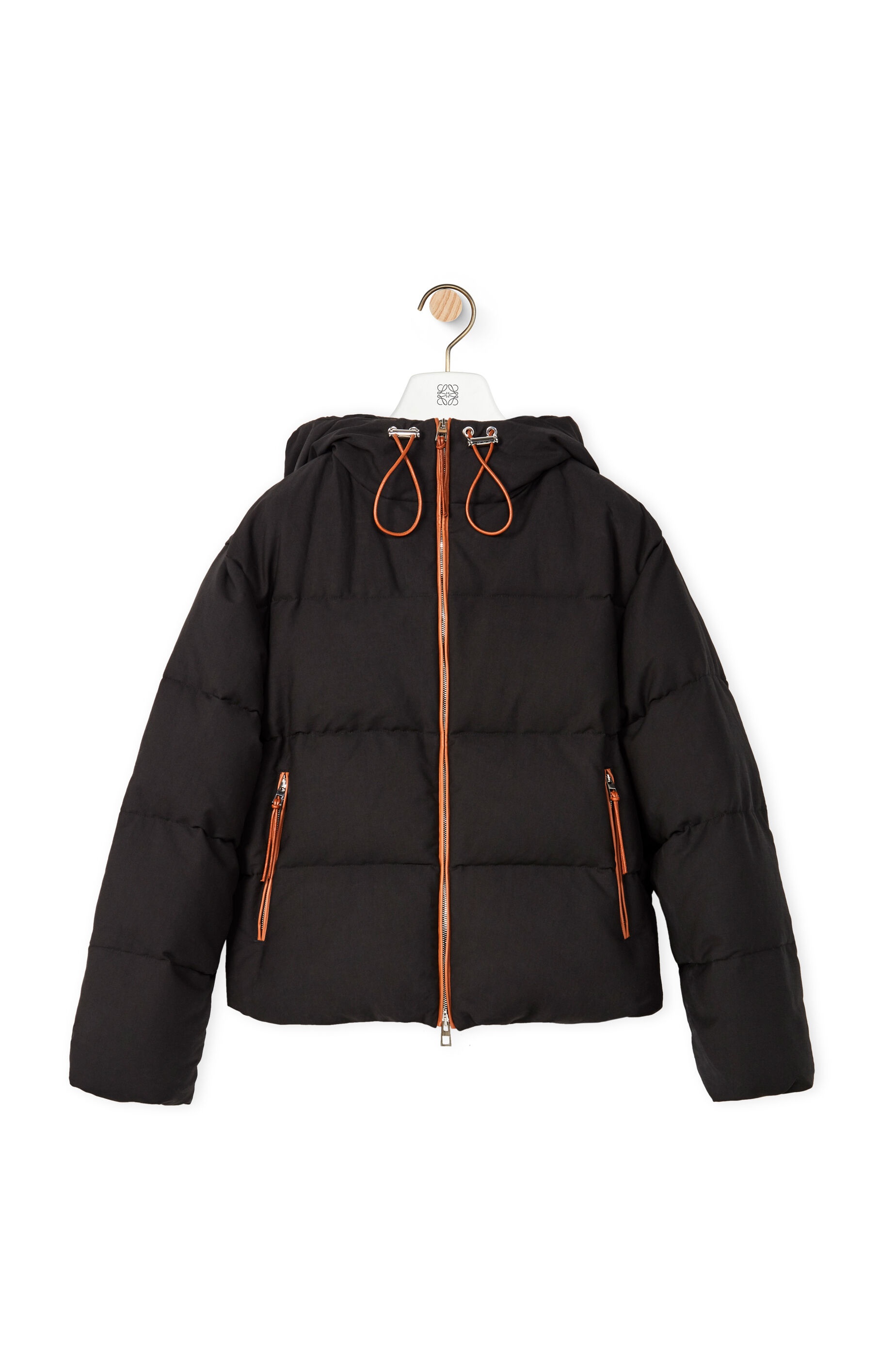 Hooded puffer in cotton - 1