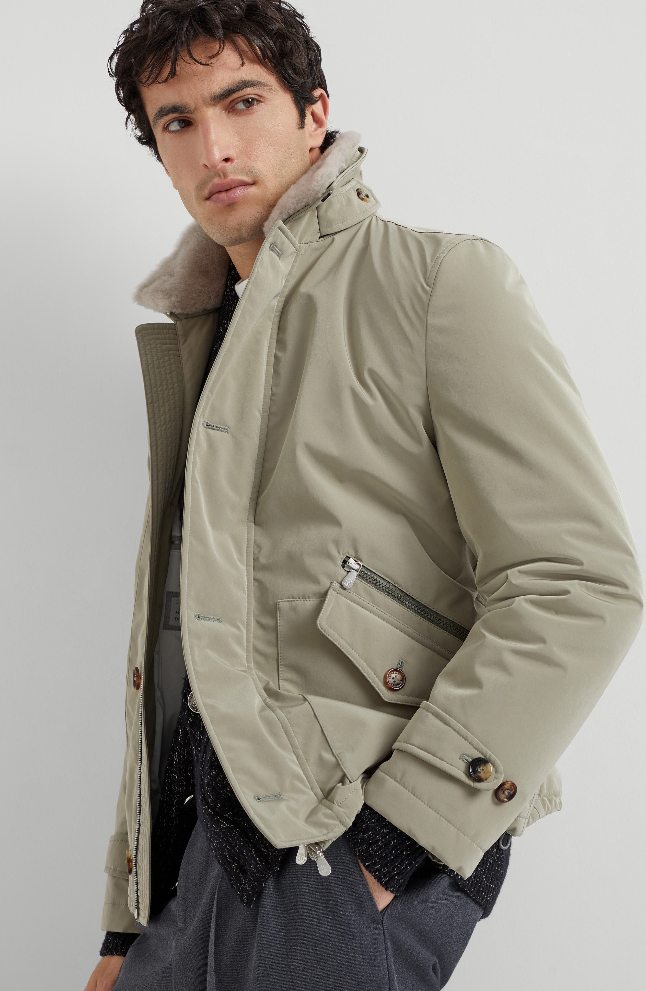Brunello Cucinelli Nylon outerwear in Khaki at Nordstrom - 5