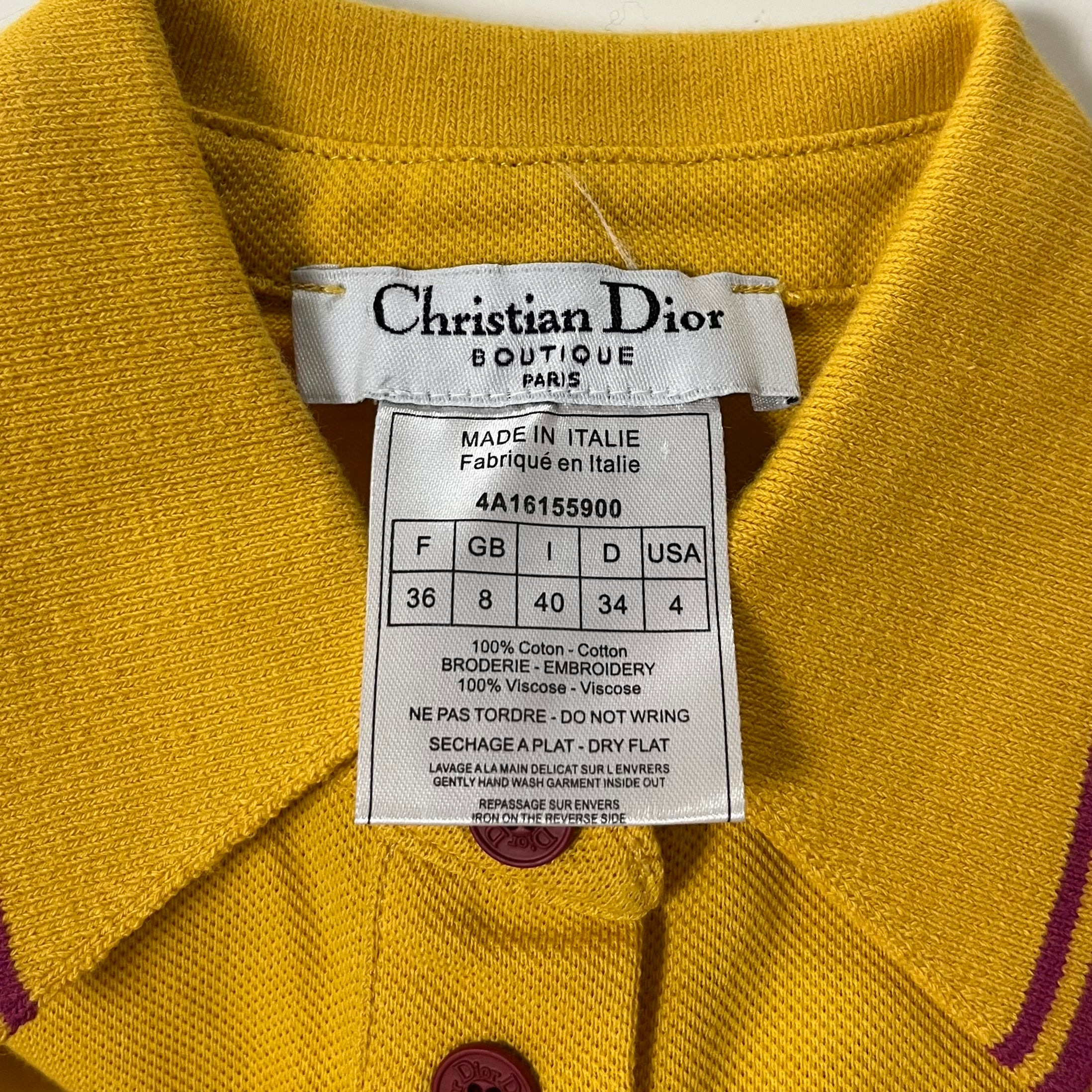 CHRISTIAN DIOR Fall Winter 2004 Golf Polo T-Shirt - 4