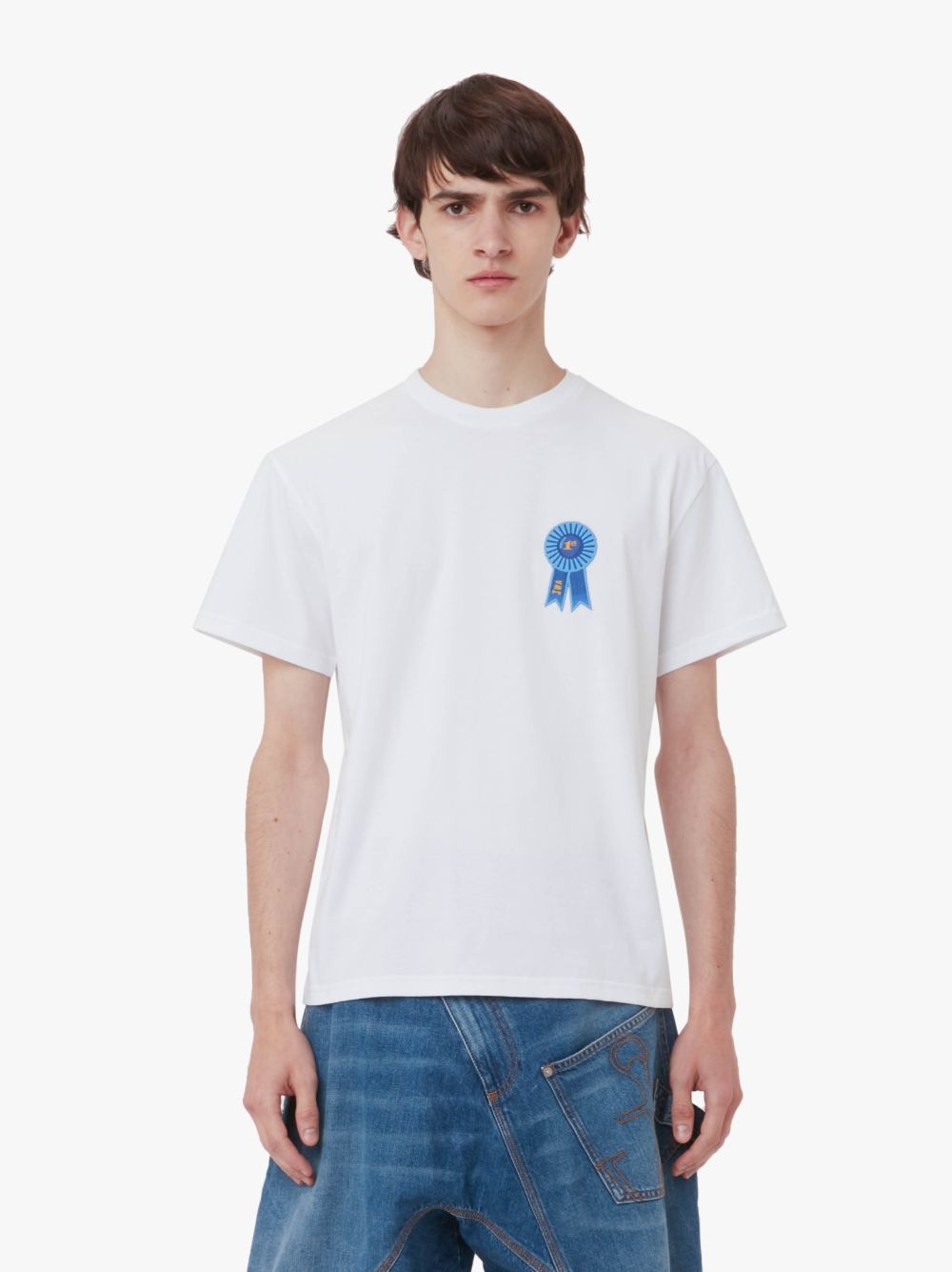 ROSETTE PATCH BACK PRINT T-SHIRT - 2
