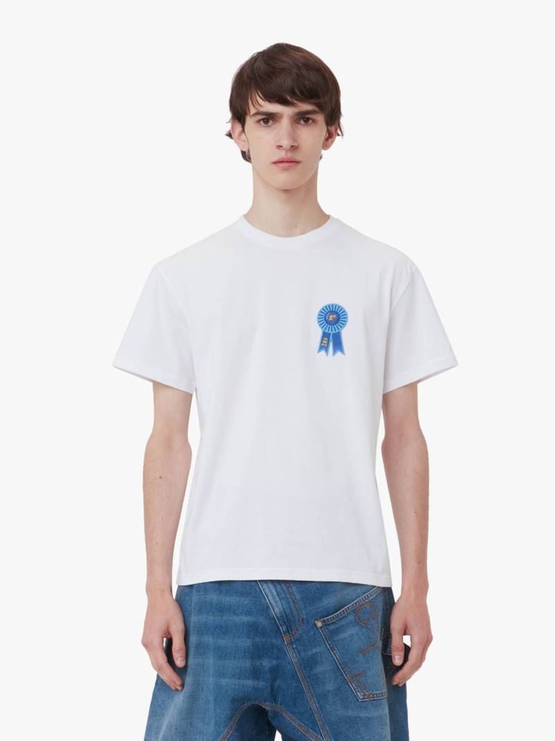 JW Anderson ROSETTE PATCH BACK PRINT T-SHIRT outlook