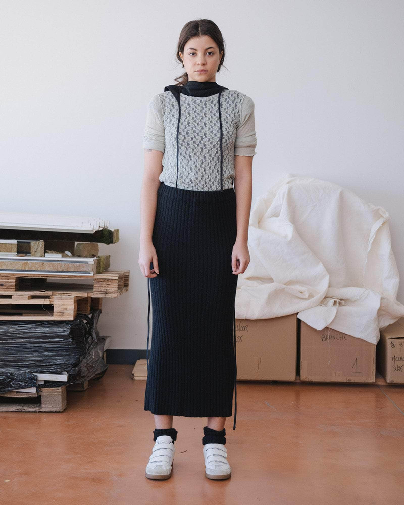 Kai Skirt - Recycled Cashmere Rib 5