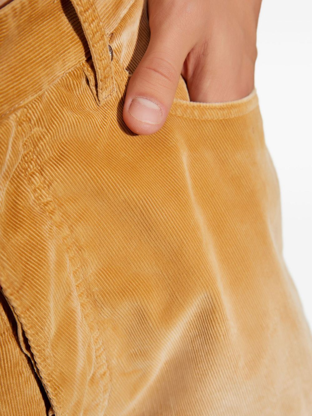 corduroy five-pocket shorts - 5