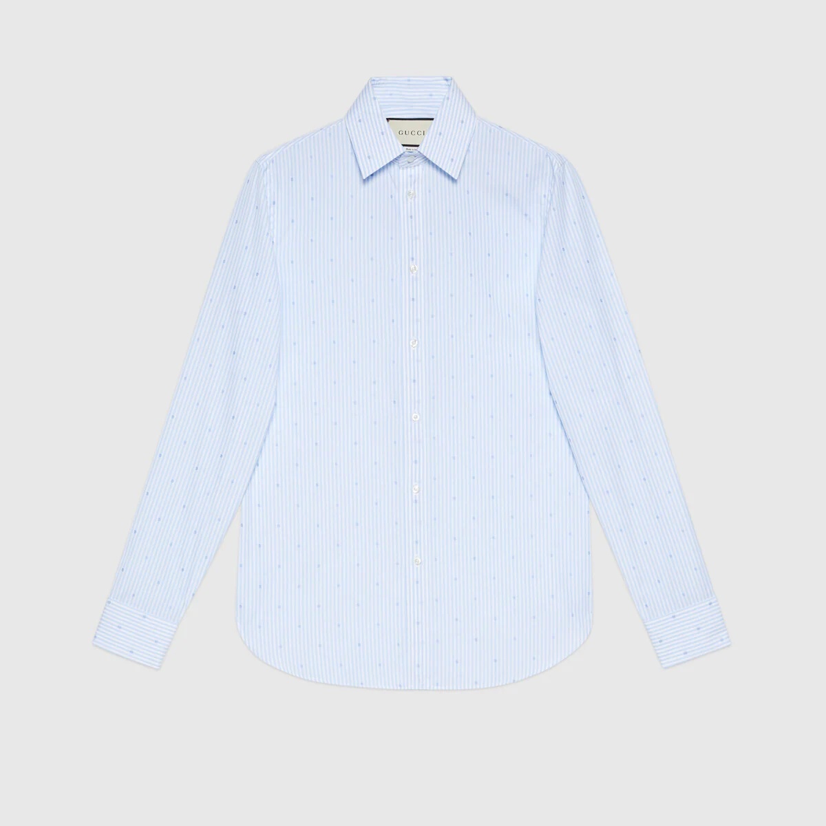 G Square stripe fil coupé cotton shirt - 1